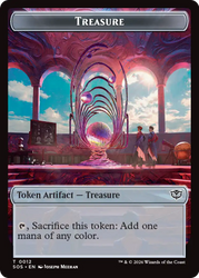 Treasure // Clue Token Double-Sided Token [Secrets of Strixhaven Tokens]