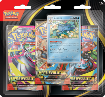 Pokemon Mega Evolution 3 Pack Blister Golduck