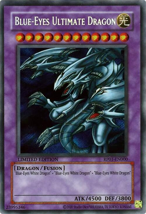 Blue-Eyes Ultimate Dragon [RP01-EN000] Secret Rare