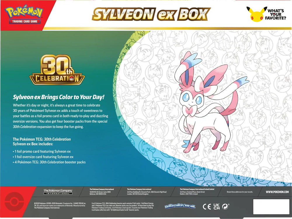 Mega Evolution: 30th Celebration Sylveon ex Box