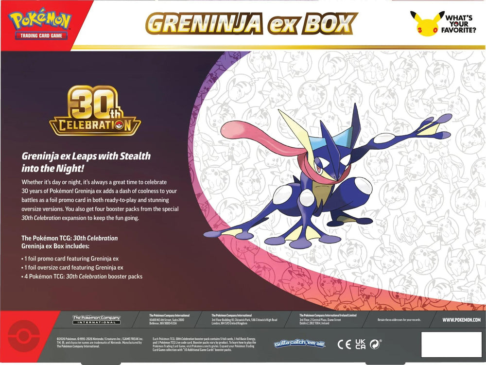 Mega Evolution: 30th Celebration Greninja ex Box