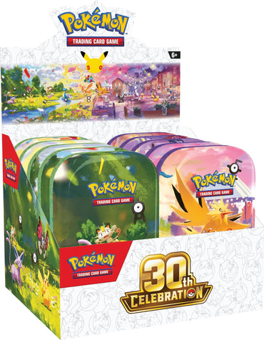 Mega Evolution: 30th Celebration Mini Tin Display