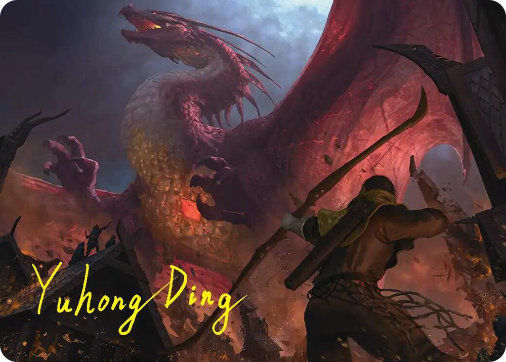 Magnificent End Art Card (Gold-Stamped Signature) [The Hobbit Art Series]