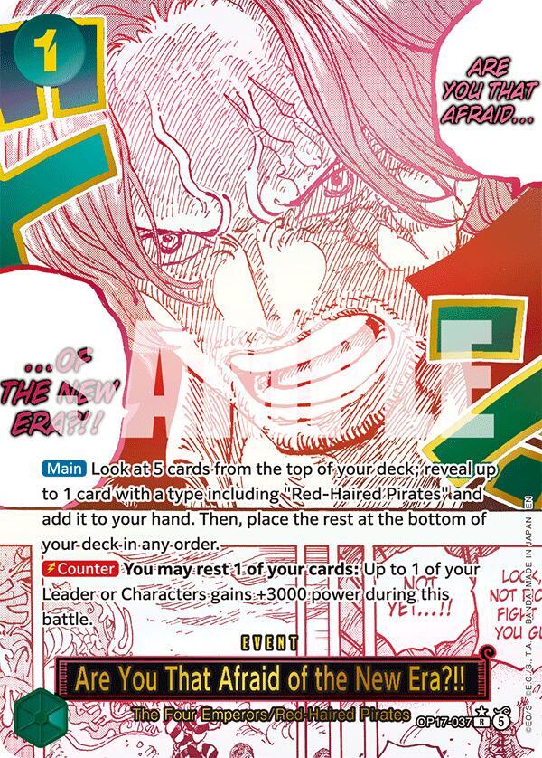Are You That Afraid of the New Era?! (Alternate Art) [The World's Strongest Warriors]
