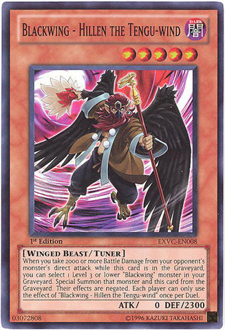 Blackwing - Hillen the Tengu-wind [EXVC-EN008] Super Rare
