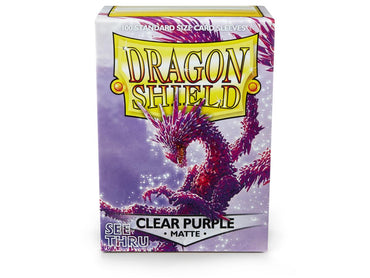 Dragon Shield Clear Purple Matte Standard Sleeves 100 Pack