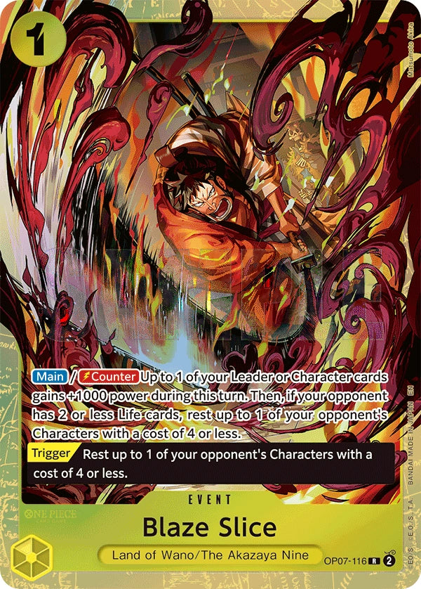 Blaze Slice [One Piece Promotion Cards]