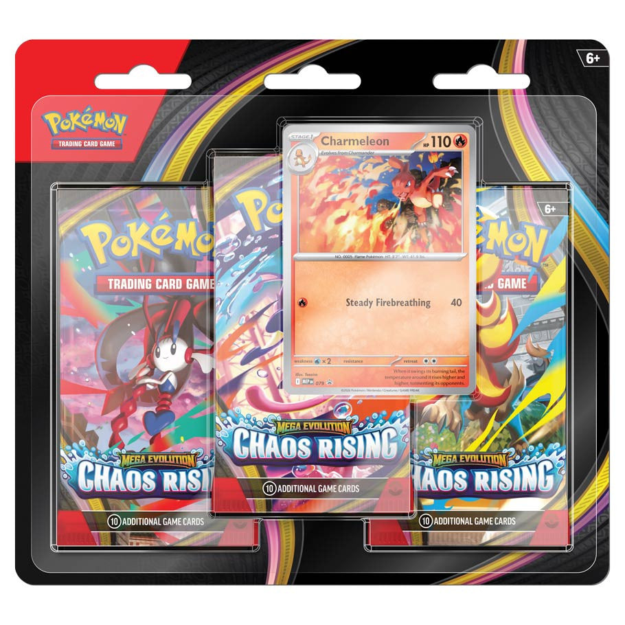 Pokémon: Mega Evolution—Chaos Rising: 3-pack Blister