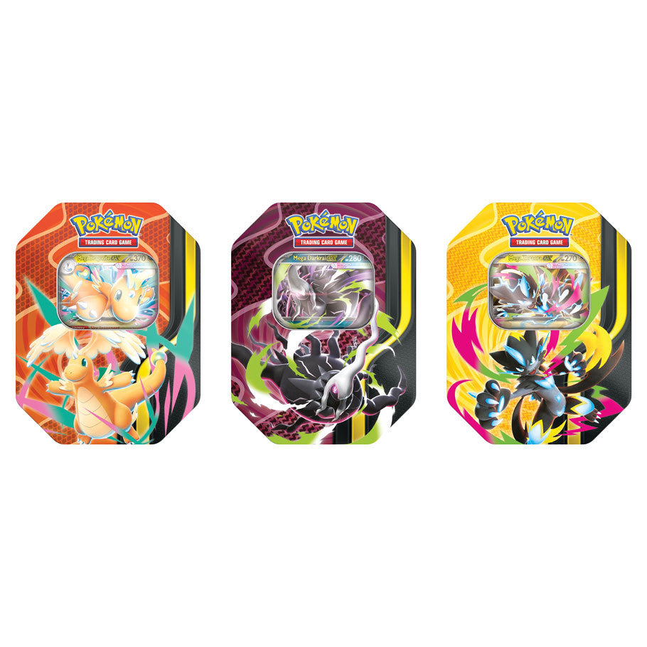 Pokémon TCG: Mega Forces Tin Bundle (3 Art Tins)