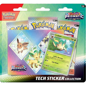 Scarlet & Violet Prismatic Evolutions: Tech Sticker Blister Leafeon