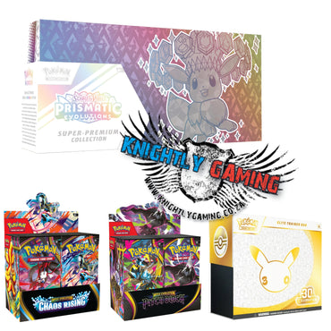 [Pre-Order] Prismatic Evolution/Chaos Rising/Pitch Black/30th Anniversary Bundle