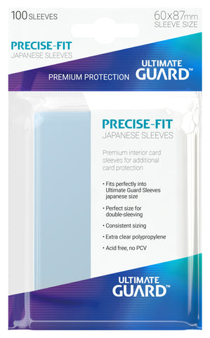 Ultimate Guard - Precise-Fit Sleeves Japnese Sz Trans