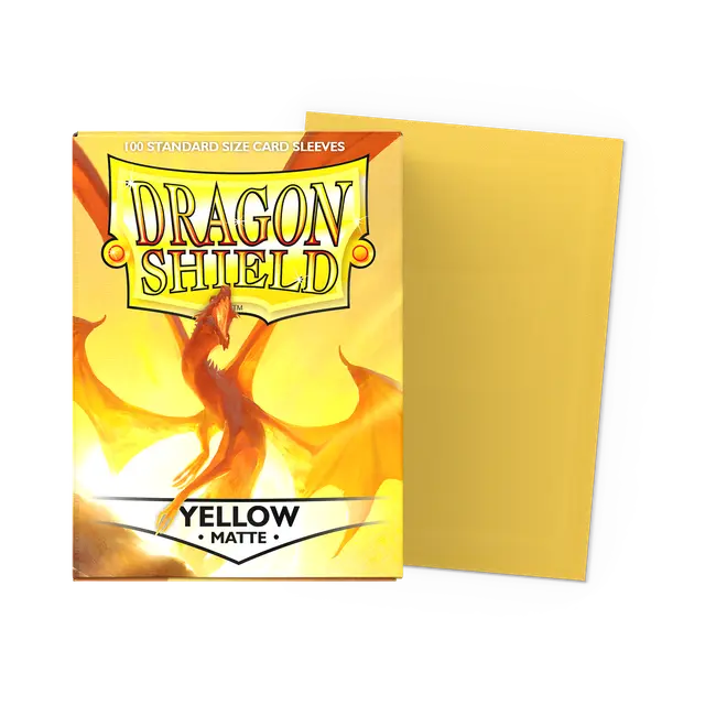 Dragonshield Yellow - Matte Sleeves Standard size