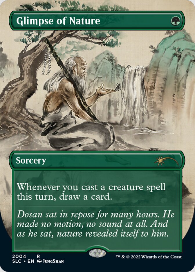 Glimpse of Nature (Borderless) [Secret Lair Countdown Kit]