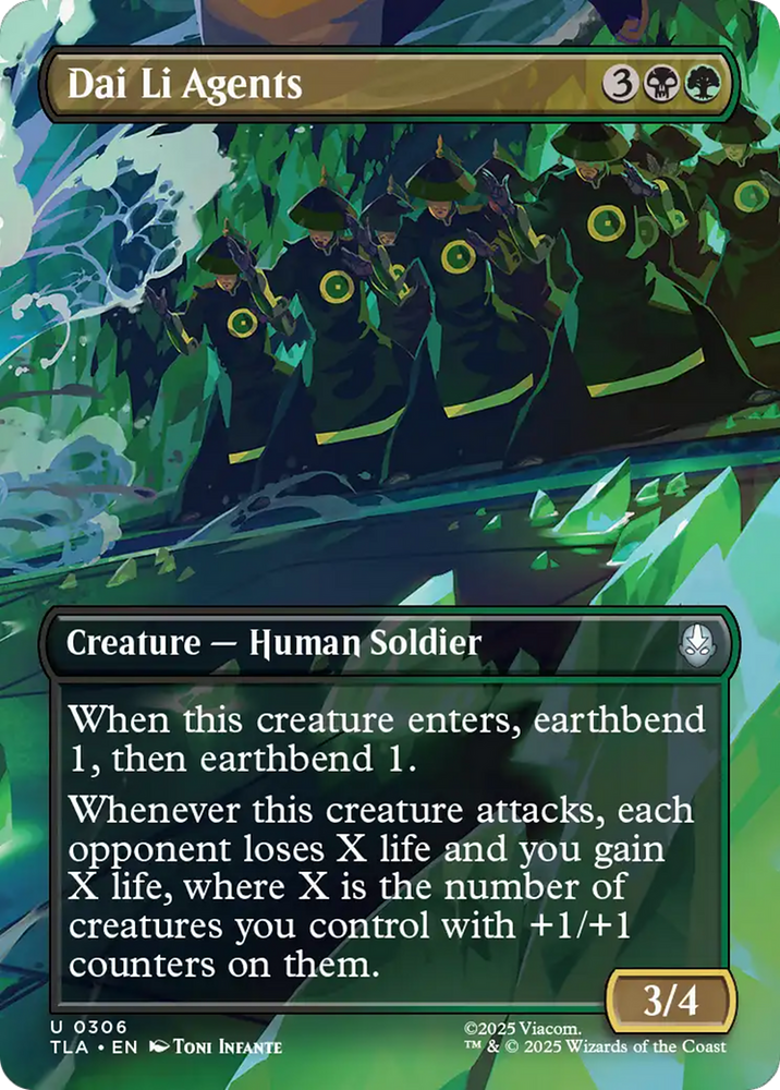 Dai Li Agents (Borderless) [Avatar: The Last Airbender]