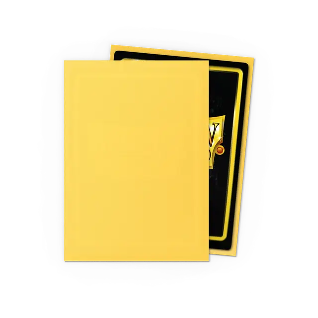 Dragonshield Yellow - Matte Sleeves Standard size