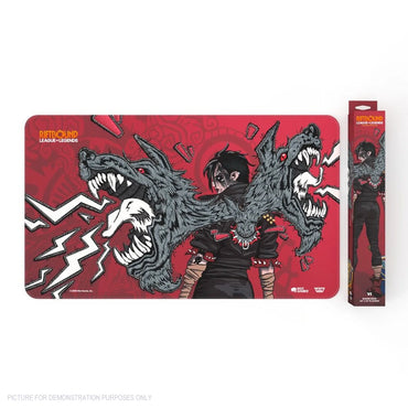 Riftbound Unleashed Vi Piltover Enforcer playmat and display box